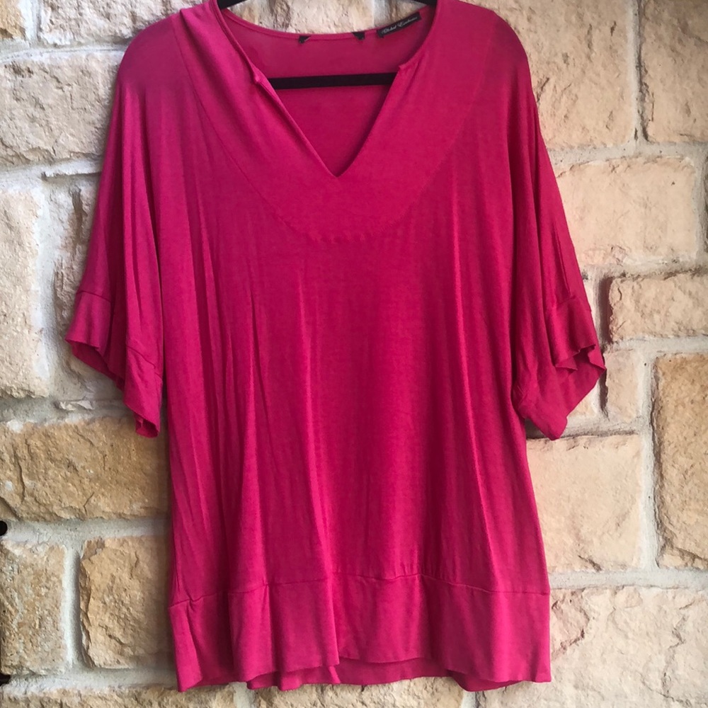 Global Exclusive hot pink top